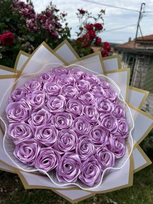 подарък вечен букет за рожден ден